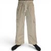 Kids Beige Cargo Jogger Pants – Soft Cotton Twill Utility Style