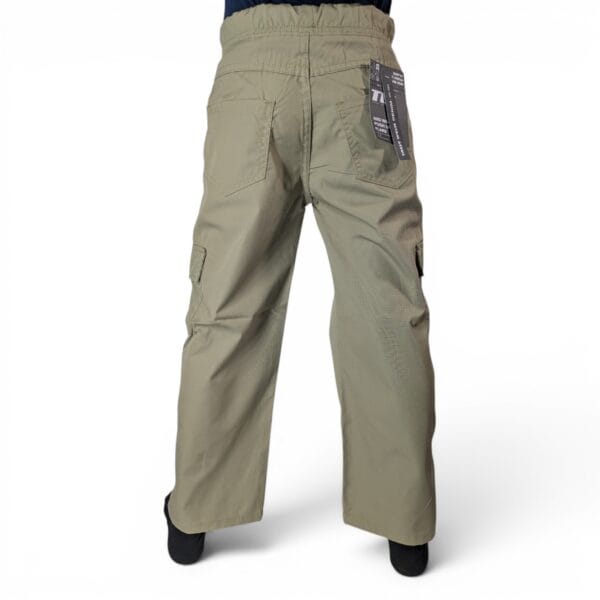 Kids Beige Cargo Jogger Pants – Soft Cotton Twill Utility Style