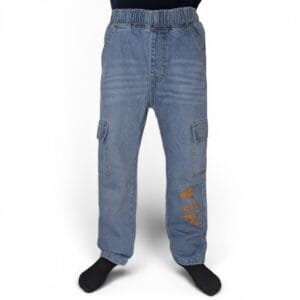 Kids Denim Cargo Jogger Jeans | Premium Boys Blue Jeans