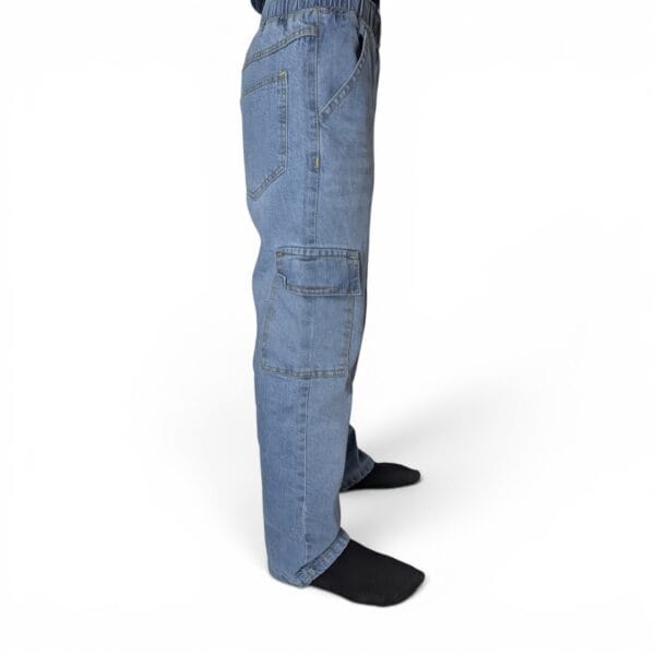 Kids Denim Cargo Jogger Jeans | Premium Boys Blue Jeans